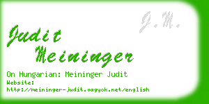 judit meininger business card